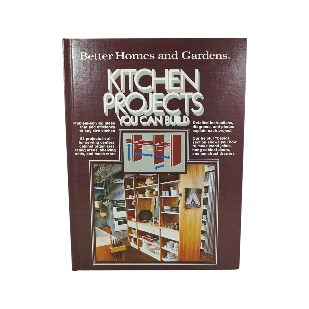 Better Homes and Gardens Kitchen Projects You Can Build Book HC NF 1977 Vintage